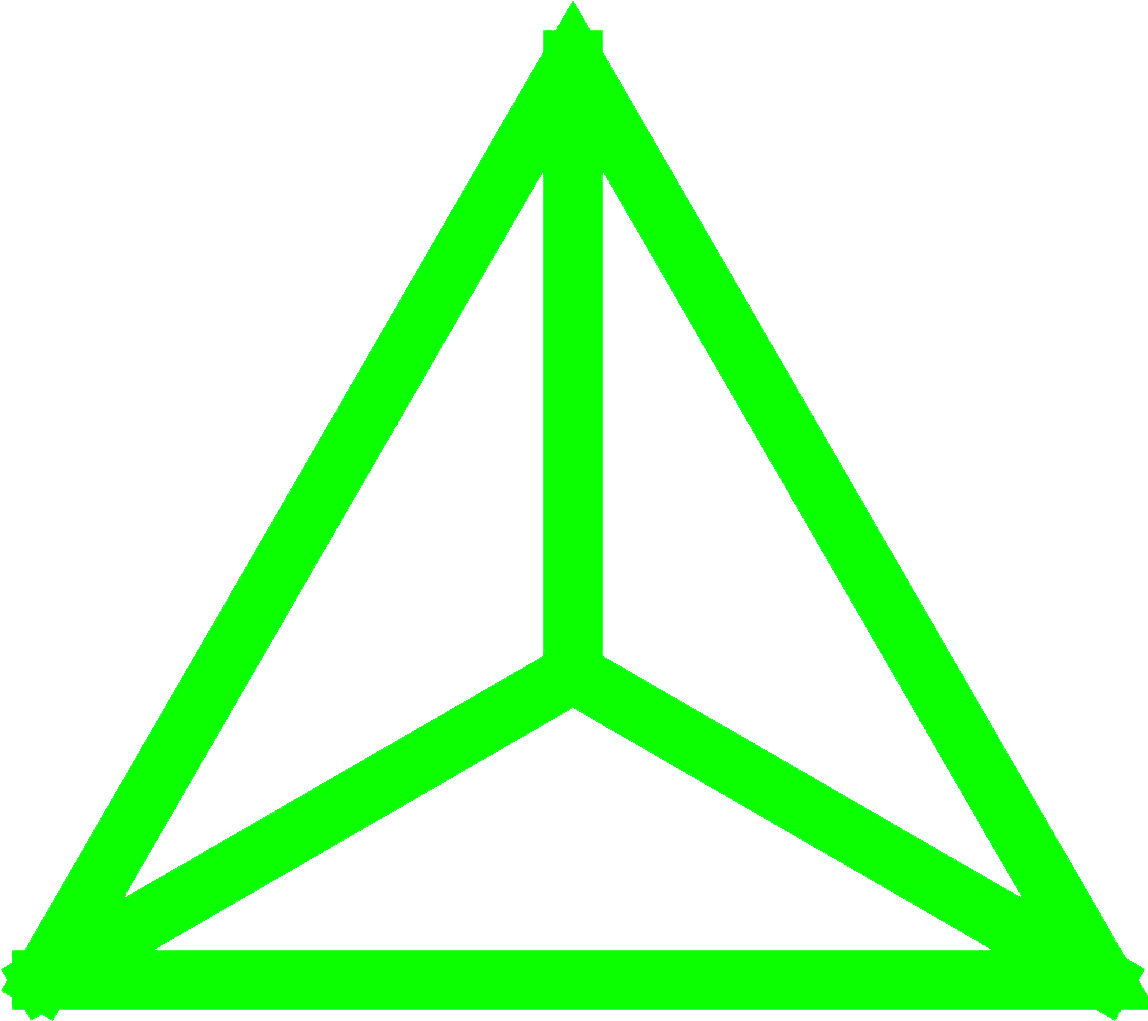Uniform Mass Center Triangle Fractal (1150x1150)