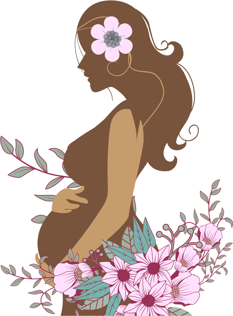 Pregnancy Woman Childbirth Clip Art - Topo De Bolo Fatima Circio (1250x1250)