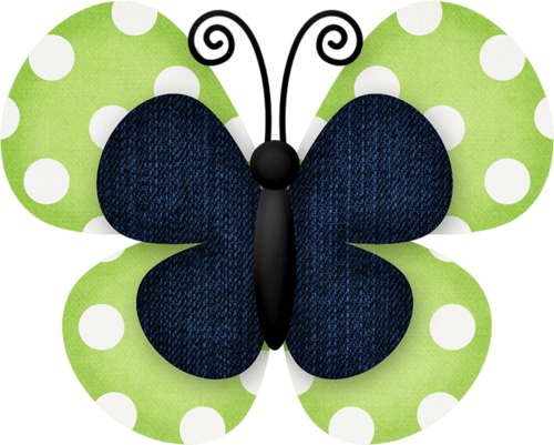 Jss Denimanddaisies Butterfly 2 - Short-tailed Blue (500x401)
