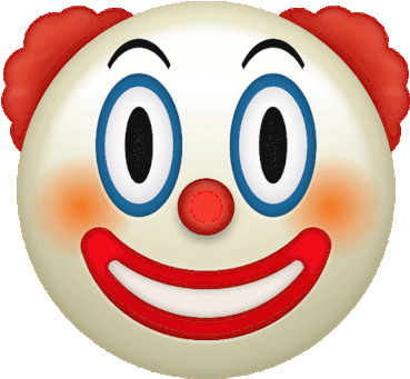 Jessicamaccormackrmack - Clown Emoji Apple (500x500)