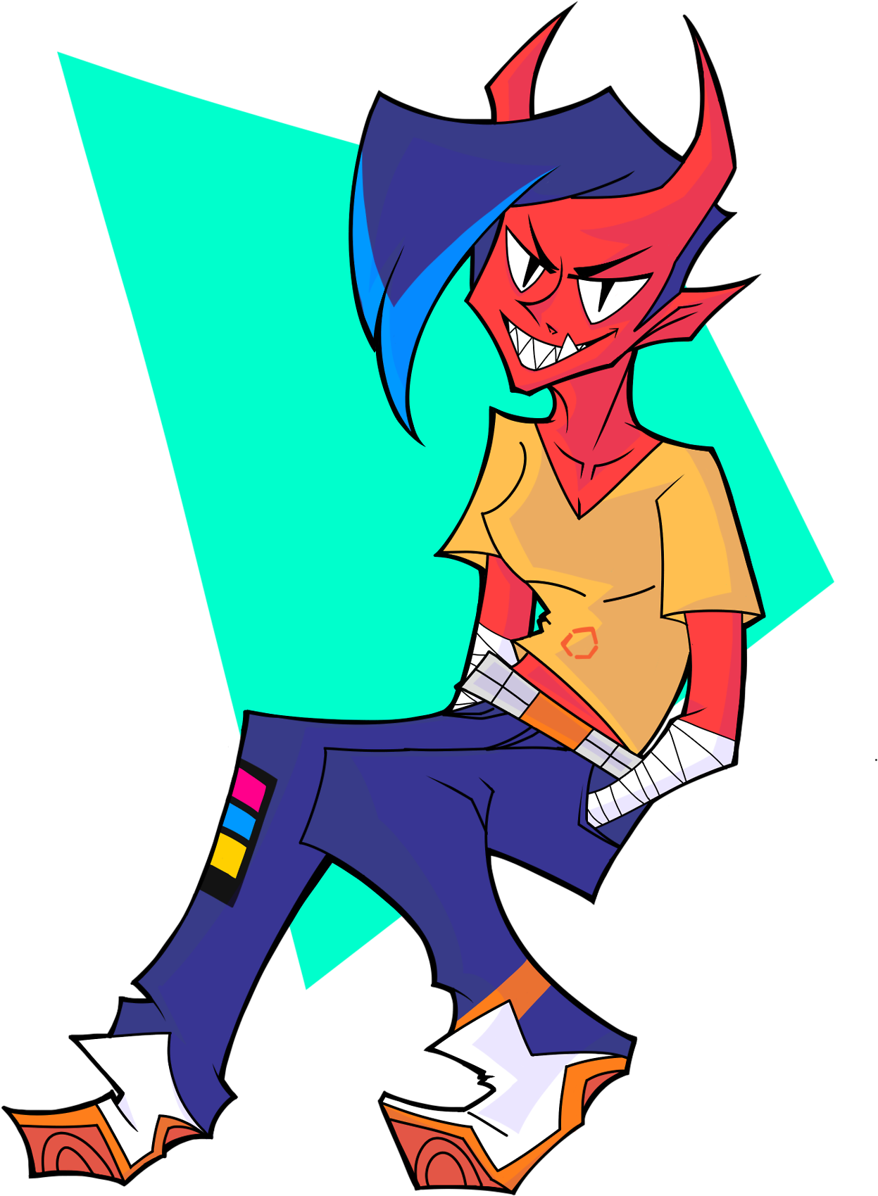 @pan-pizza Reggie 2 Edgy - Cartoon (1280x1920)
