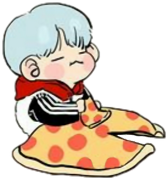 Suga Minyoongi Yoongi Bts Pizza Btauga Btssuga Btsminyo - Mic Drop Bts Chibi (598x672)