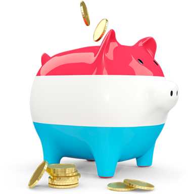 Illustration Of Flag Of Luxembourg - Piggy Bank (640x480)