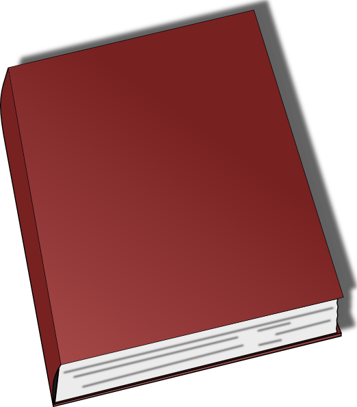 Clipart Of Thin Book Generic Clip Art At Clker Com - Book Clip Art (522x595)