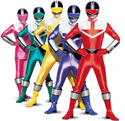 Power Rangers Five - Power Rangers Time Force (400x400)