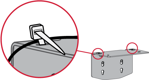 Improve Cable Management Using The Cable Tie Holes - Cartoon Bowling Ball (576x360)