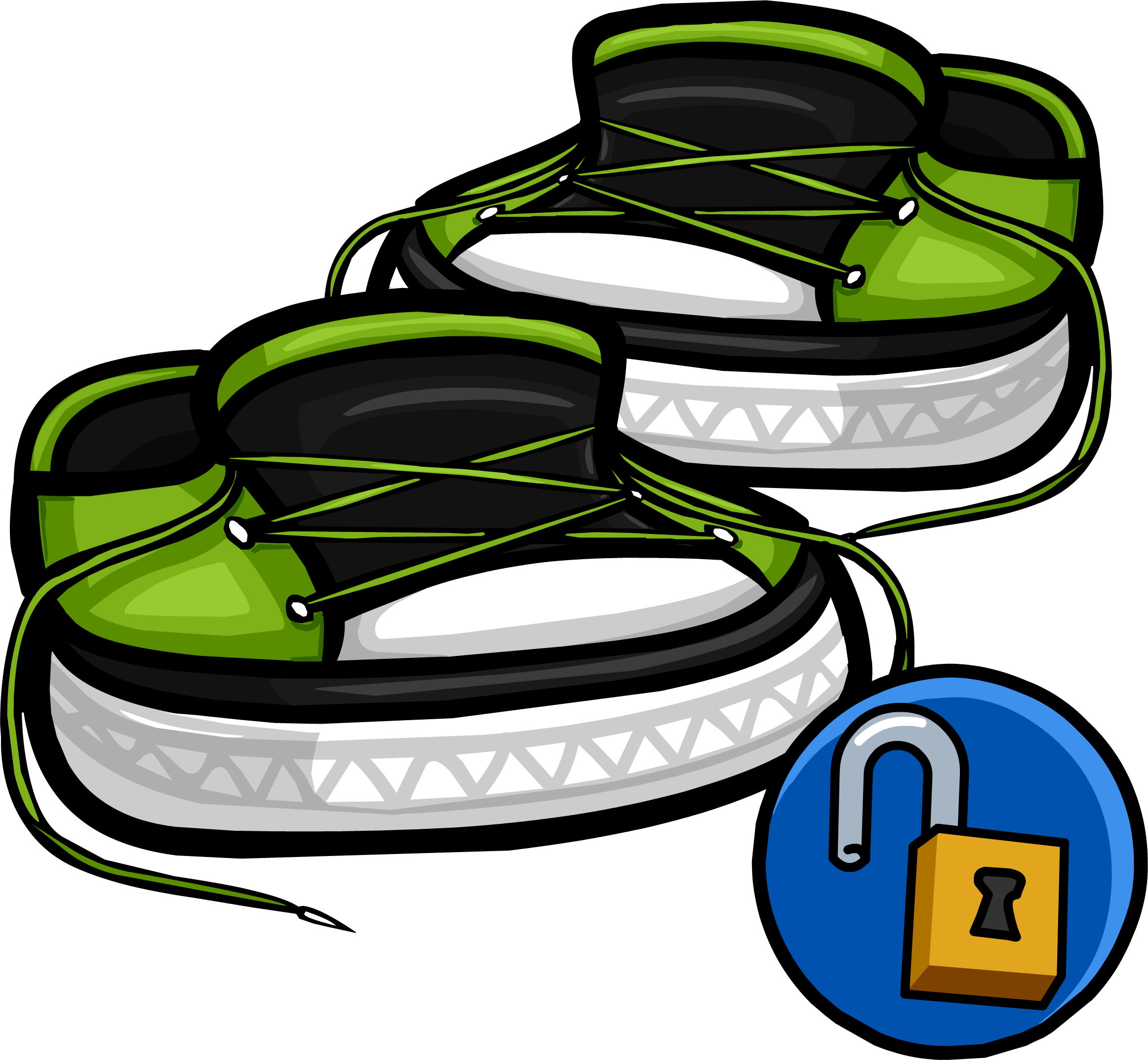 Green Untied Sneakers - Green Untied Sneakers (2325x2146)