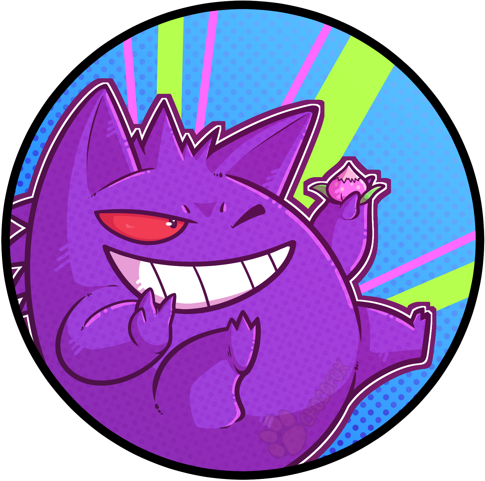 Pokemon Icon Gengar - Gengar Icon (1655x1640)