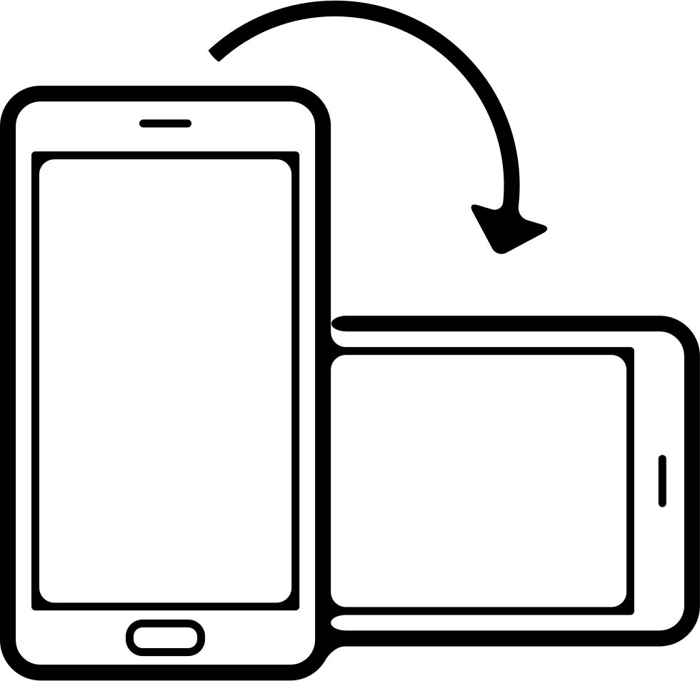 Phone Position Rotation From Horizontal To Vertical - Mobile Phone (980x954)