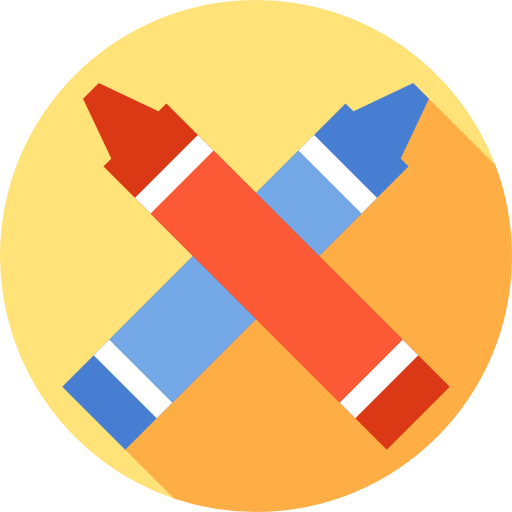 Crayons Free Icon - Write Education Icon (512x512)