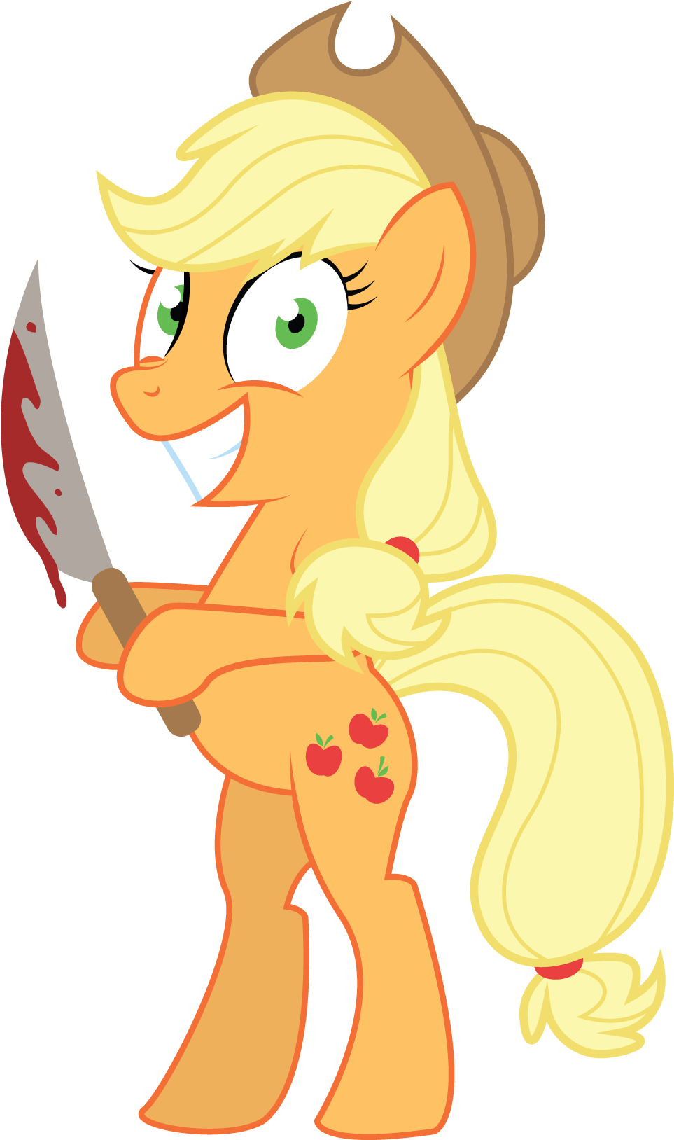 Frenchifries, Blood, Insanity, Knife, Semi-grimdark, - Applejack (1000x1669)