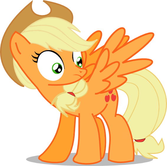 Brony-pete1, Flapplejack, Pegasus, Pony, Race Swap, - Cartoon (567x563)