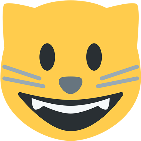 Smiling Cat Emoji Transparent Png - Smiling Cat Emoji Transparent Png (512x512)