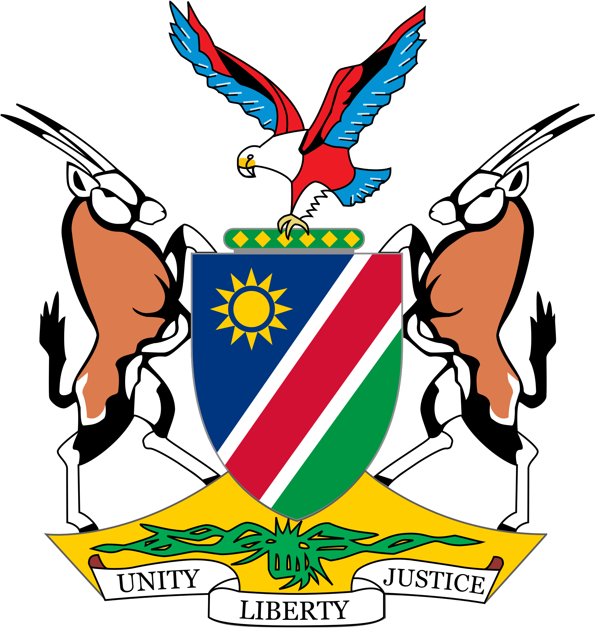 Coat Of Arms Namibia - Namibian Coat Of Arms (2000x2087)