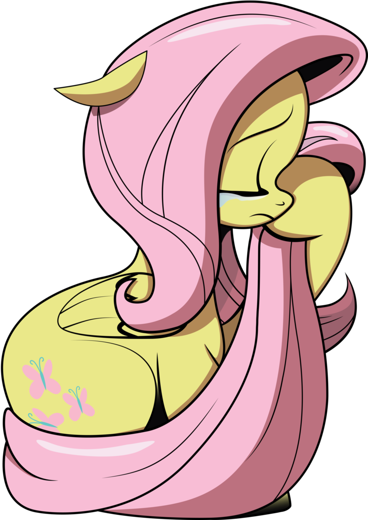 Sad Fluttershy By Refro82 On Deviantart - Fluttershy Sad Fan Art (760x1052)