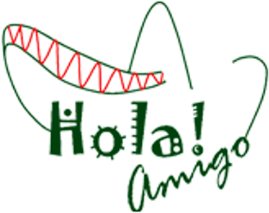 Hola Amigo - Awesome Funny Coolest Aunt Ever Cartoon Poster Print (400x400)