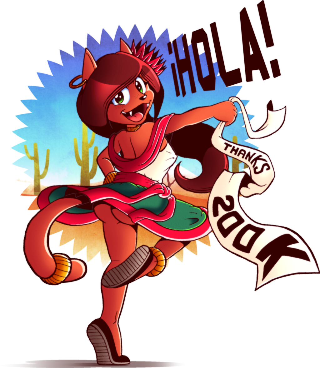 Hola By Fox-pop - Cartoon (1024x1178)