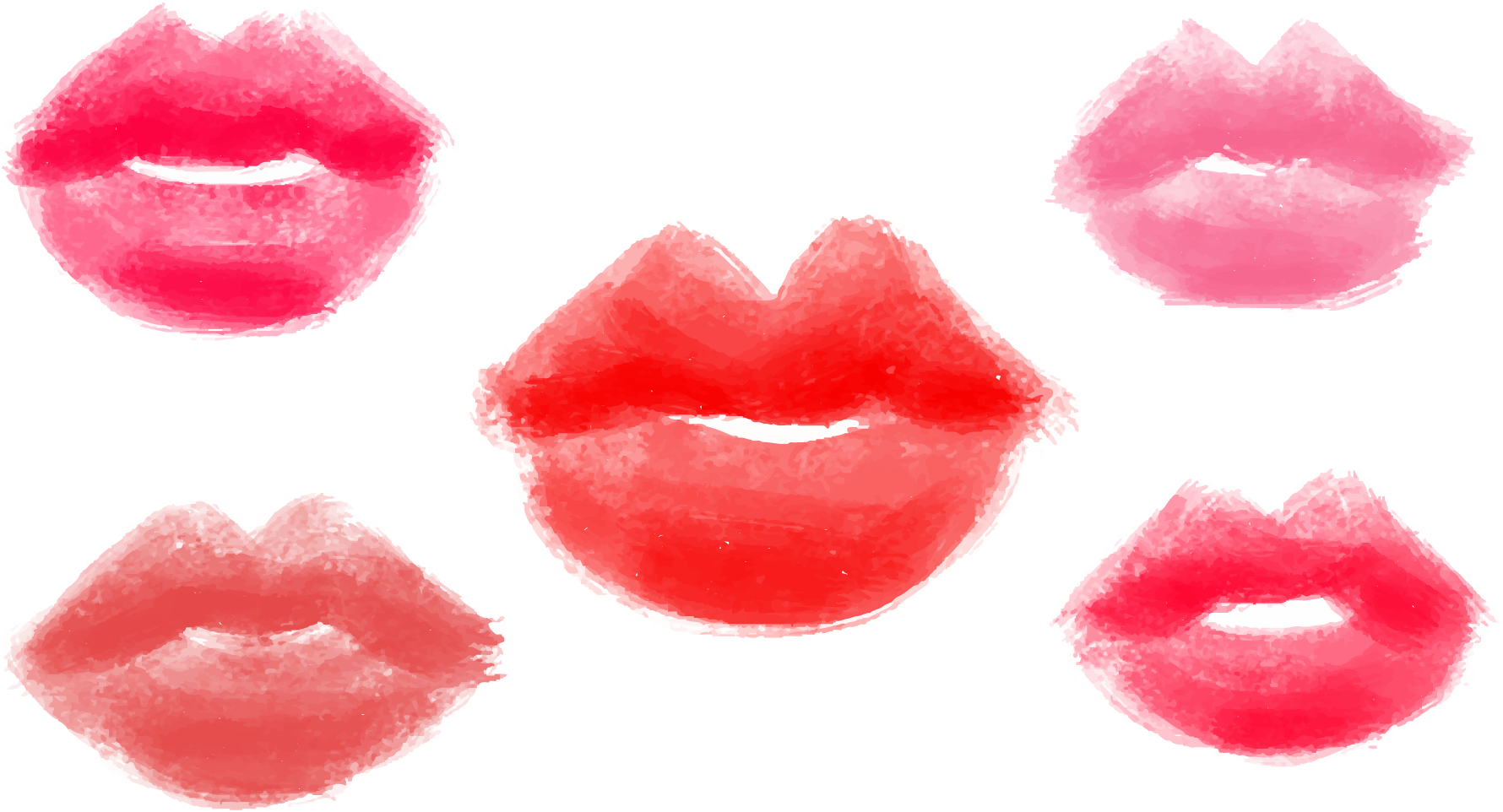 Creative Watercolor Watercolor Painting Lip - Watercolor Painting (1780x962)