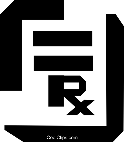 Thick Black Line Prescription Pad Royalty Free Vector - Thick Black Line Prescription Pad Royalty Free Vector (419x480)