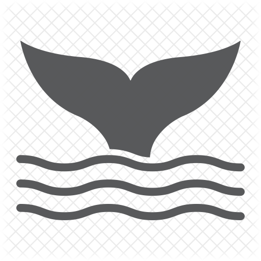 Whale Tail Icon - Vector Graphics (512x512)