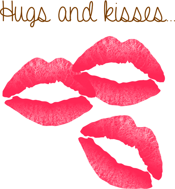 Red Kiss Lips Vector Vectors - Red Lipstick Birthday Card (665x720)