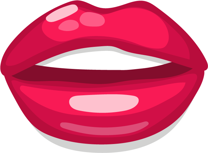 Lip Mouth Tooth - Boca Vermelha Batom Desenho - (800x800) Png