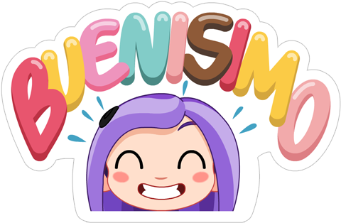 Hola Sticker Messages Sticker-7 - Sticker (490x317)