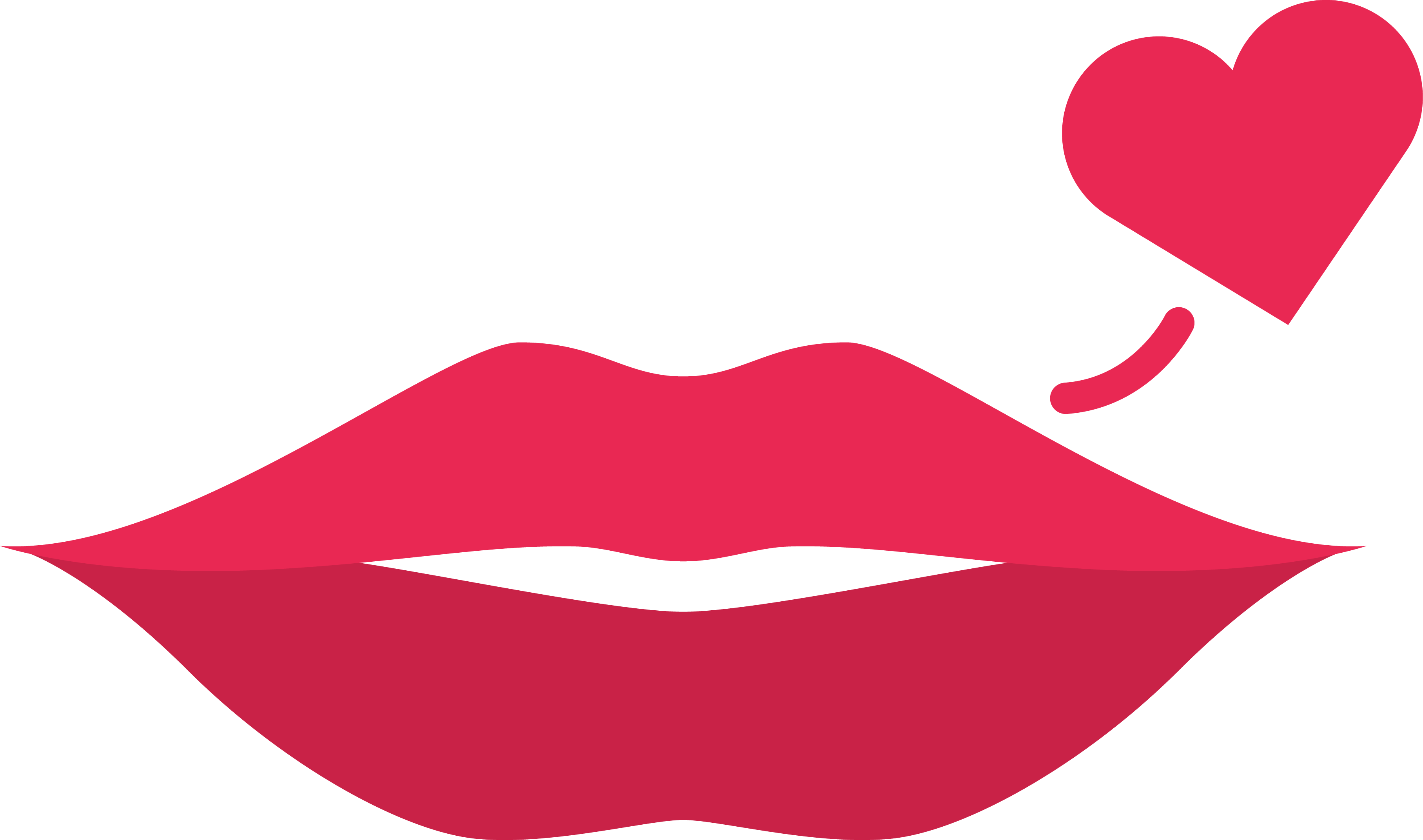 Red Lip Euclidean Vector - Simple Red Lips Clip Art (3630x2143)