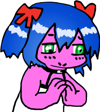 Pink Clip Art Fictional Character - Clip Art (382x390)