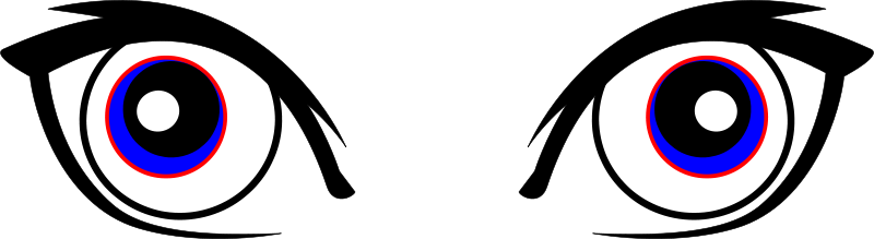 Olhos De Desenho Animado 1 Vector Graphics Vectorhqcom - Cartoon Eyes Closing Gif (1240x340)