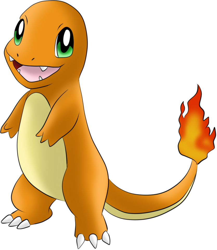 #004 Charmander By Icedragon300 - Charmander Transparent Background (834x958)