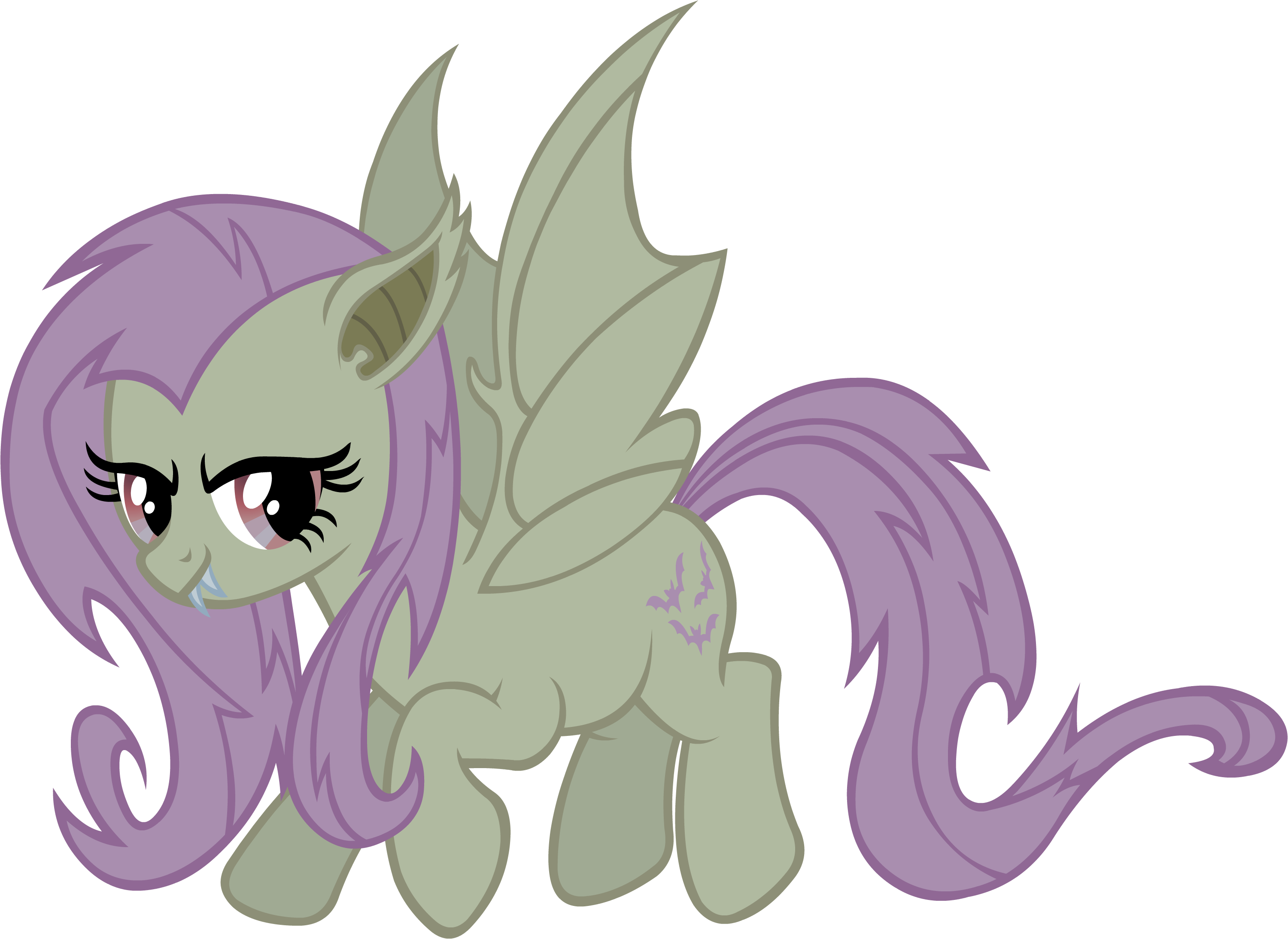 Fluttershy Pony Pinkie Pie Applejack Bat - My Little Pony Fluttershy Vampire (3000x2187)