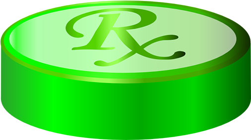 Prescription Pad Vector Greyscale Conversion - Circle (512x512)