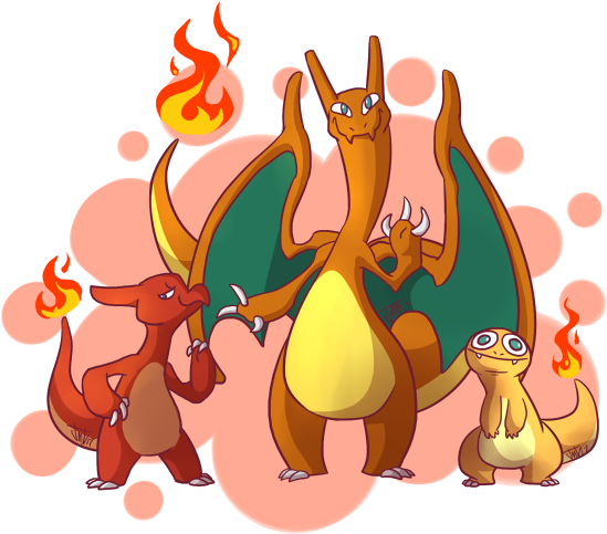 Charmander Charmeleon Charizard By Xrsjaru - Maharashtra Culture (600x508)