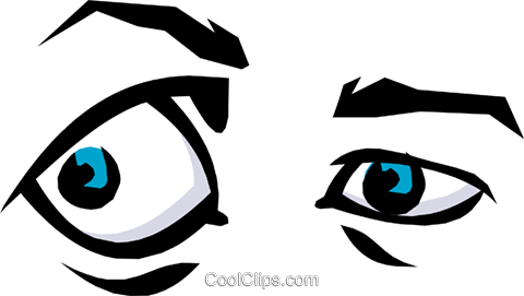 Olhos Livre De Direitos Vetores Clip Art Ilustração - Clip Art (480x271)