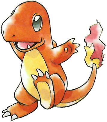 Charmander Originally Had A Spike On Its Back, But - Charmander Original Art (357x407)