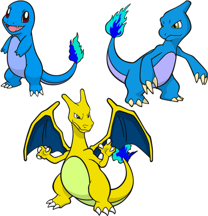Charmander, Charmeleon, Charizard By Sabinodrawings - Charmeleon (894x894)