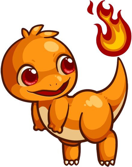 Charmander By Sprits - Charmander Png Kawaii (440x557)
