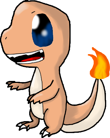 20th Charmander By Bouncerr - Cartoon (377x474)