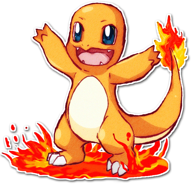 004 Charmander By Sarahrichford - Digital Art (840x769)