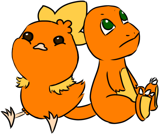 Torch And Charmander Spend A Lot Of Time Looking At - Cartoon (540x540)