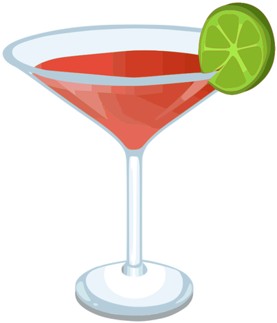 Cosmo Clip Art At Clker - Cocktail Clipart No Background (416x500)