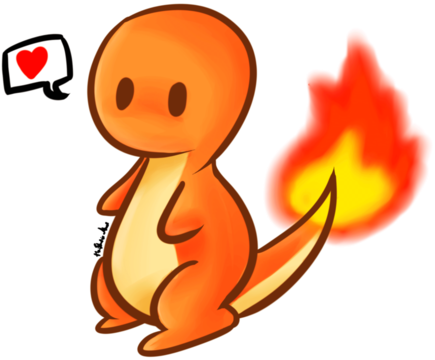 Charmander, Pokemon, And Cute Image - Charmander No Background (500x446)
