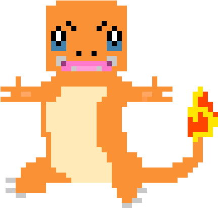 Charmander - Cartoon (500x480)