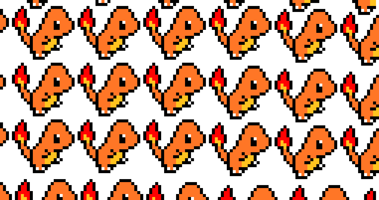 Charmander - Snorlax Sprite (1270x670)