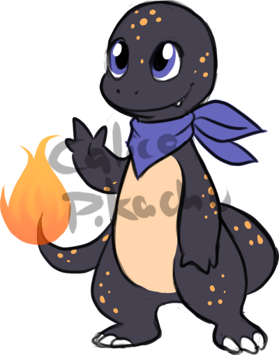 #charmander #poochyena #mightyena #rockruff #lycanroc - Cartoon (400x509)