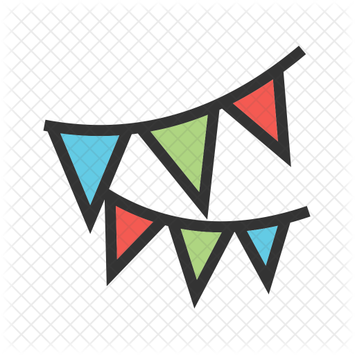 Bunting Flags Icon - Icon (512x512)