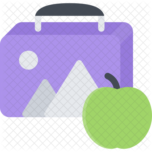 Lunch Box Icon - Student (512x512)