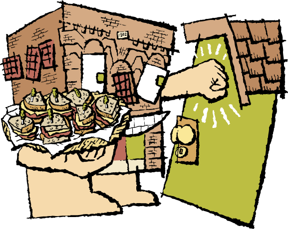 Deli Sales Cliparts - Cartoon (577x460)