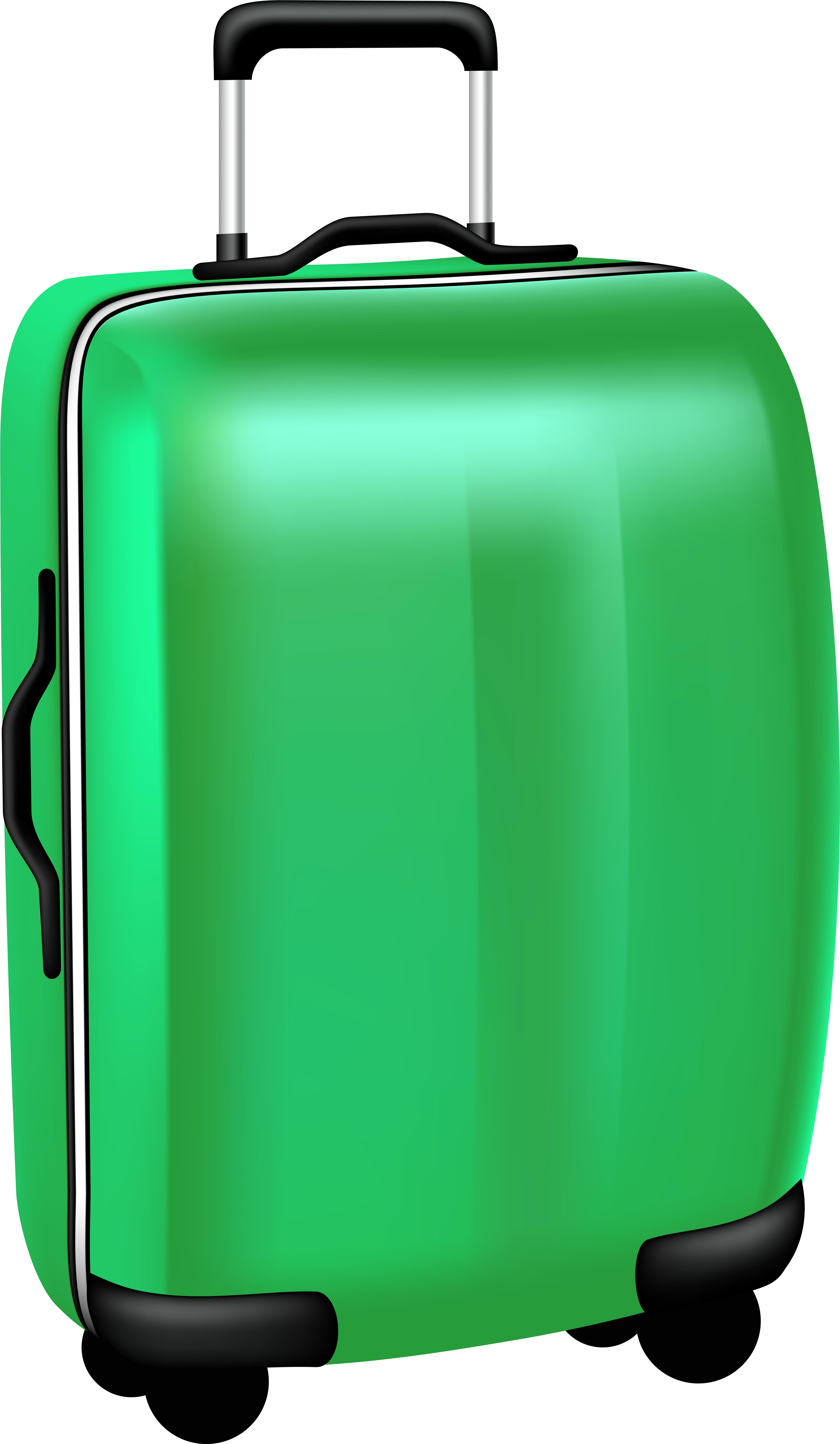 Suitcase Clipart Green - Clip Art (4656x8000)